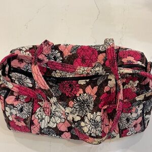 Vera Bradley Pink and Brown Floral Tote